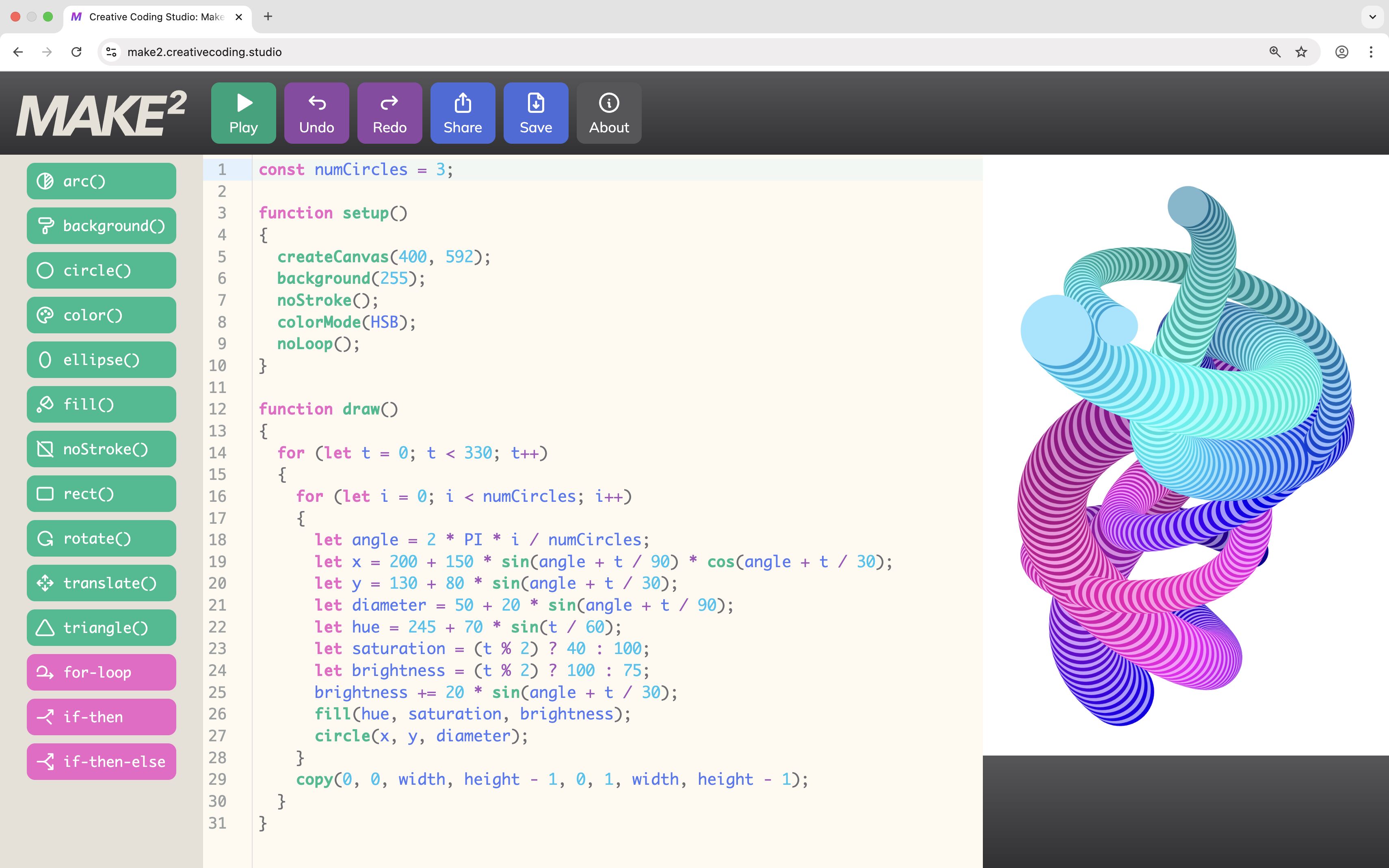Make2 Web App